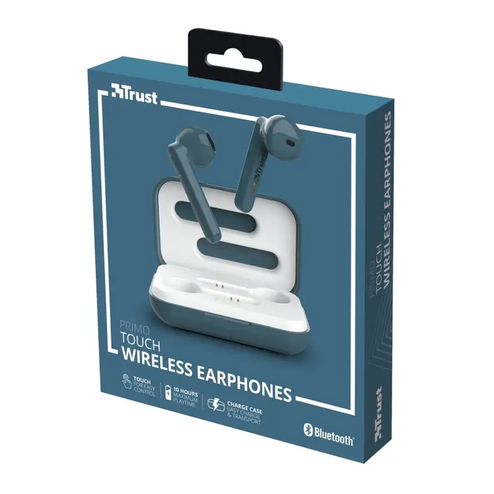 Headphones Trust PRIMO TOUCH BT BLUE Bluetooth IN-EAR (PLUGS) - Headsets<<<TRUST компютърна периферия и