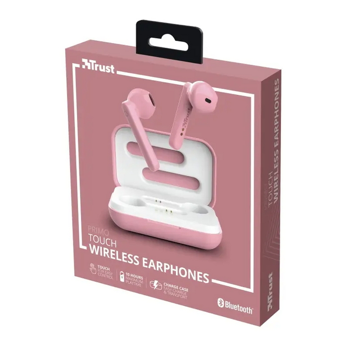 Headphones Trust PRIMO TOUCH BT PINK IN-EAR (PLUGS) Bluetooth - Headsets<<<TRUST компютърна периферия и