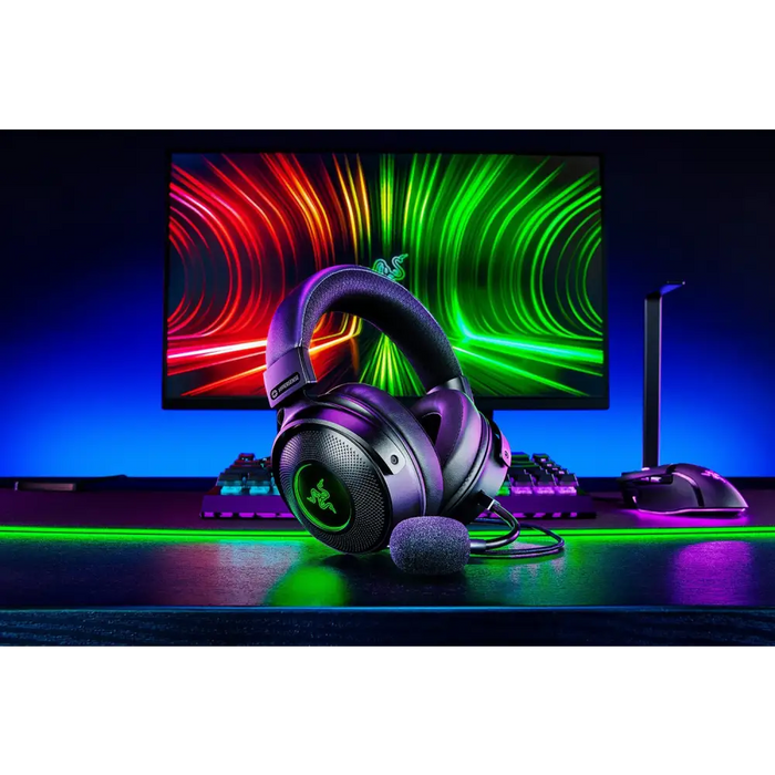 Headphones with Headband Razer Kraken V3 HyperSense Black - HeadphonesGAM-SLU<<<PC GamingGAM<<<ActionPL&&&Електроника
