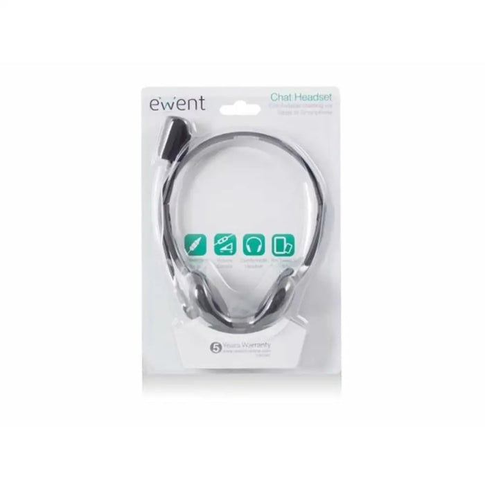 Headphones with Microphone Ewent EW3567 Black (1 Unit) - Електроника Периферни и резервни части<<<Компютри|