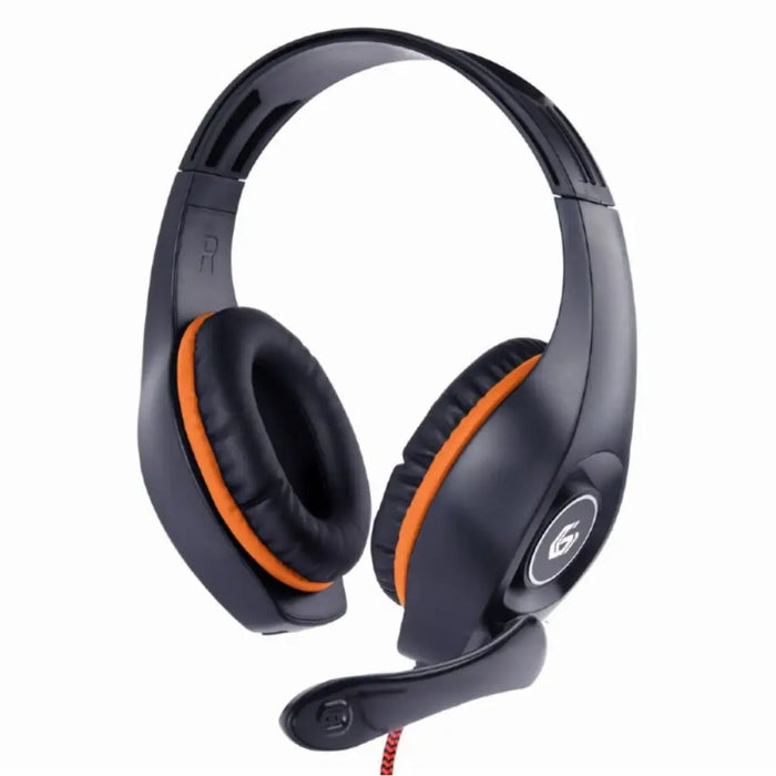 Headphones with Microphone GEMBIRD GHS-05-O Orange Black/Orange - Електроника Телефони и таблети<<<Компютри|