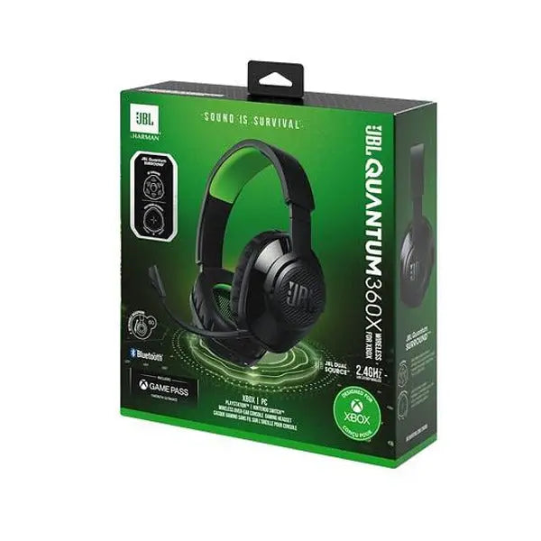 Headphones with microphone JBL JBL Quantum 360 JBLQ360XWLBLKGRN - Слушалки<<<Аудио<<<ТВ Аудио