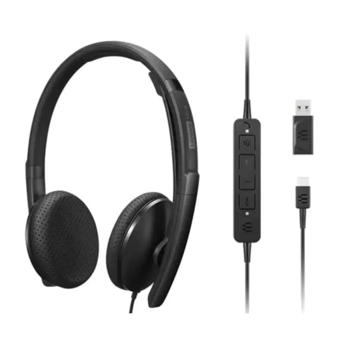 Headphones with Microphone Lenovo 4XD1M45626 Black - Електроника Телефони и таблети<<<Компютри|