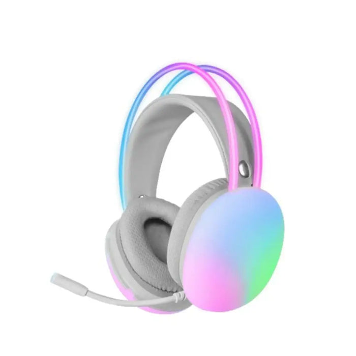 Headphones with Microphone Mars Gaming MH-GLOW White RGB - Електроника Телефони и таблети<<<Компютри|