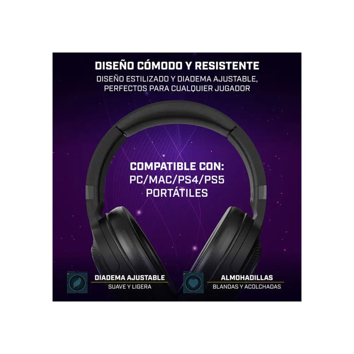 Headphones with Microphone Newskill NS-HS-SOBEK-71 Black - Електроника Периферни и резервни части<<<Компютри|