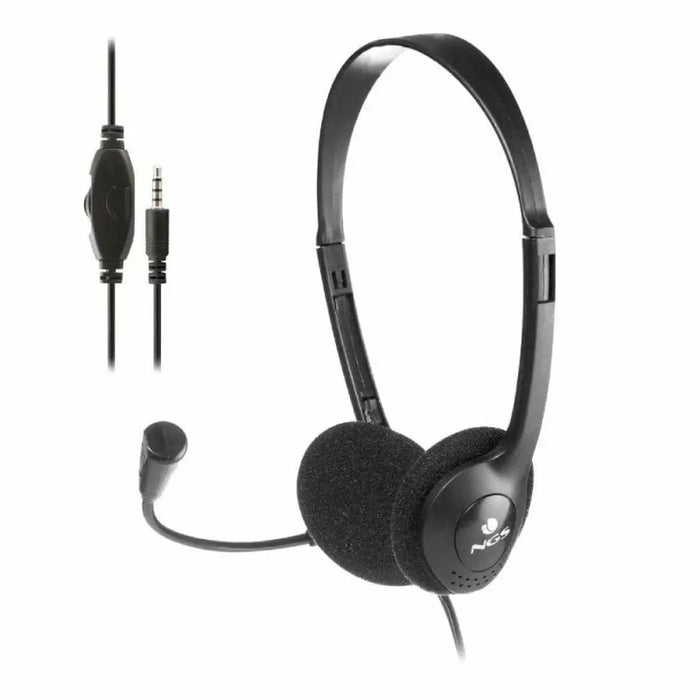 Headphones with Microphone NGS MS103MAX Black - Електроника Телефони и таблети<<<Компютри|