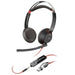 Headphones with Microphone Poly 8X231A6 Black - Електроника Периферни и резервни части<<<Компютри|