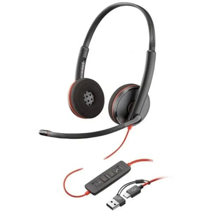 Headphones with Microphone Poly 8X2J9A6 Black - Електроника Периферни и резервни части<<<Компютри|