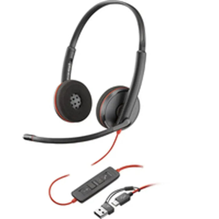 Headphones with Microphone Poly 8X2J9A6 Black - Електроника Периферни и резервни части<<<Компютри|