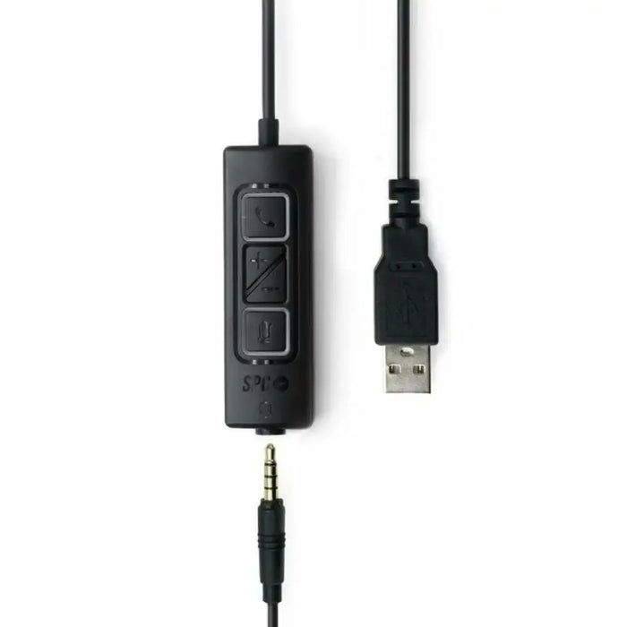 Headphones with Microphone SPC Brave Pro Black - Електроника Периферни и резервни части<<<Компютри|