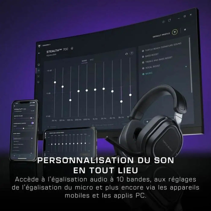 Headphones with Microphone Turtle Beach Stealth 700PC Black - Електроника Периферни и резервни части<<<Компютри|