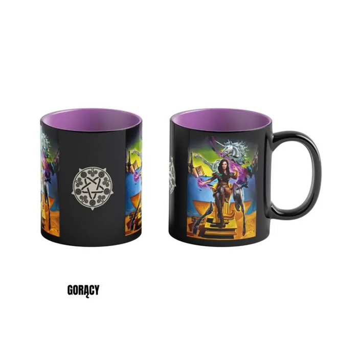 Heat Reveal Mug Good Loot The Witcher 3 Game Art Chronicles - Yennefer & Salvador Dali 450 ml Black Purple