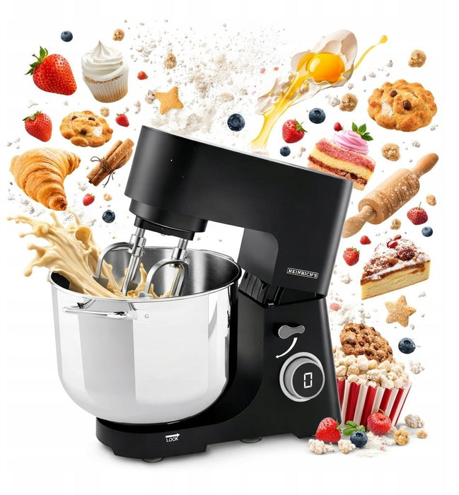 HEINRICH'S HKM 8150 Stand Mixer 2500 W 15 L Black