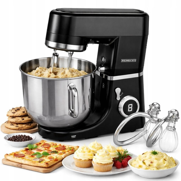 HEINRICH'S HKM 8120 Stand Mixer 1800 W 12 L Black