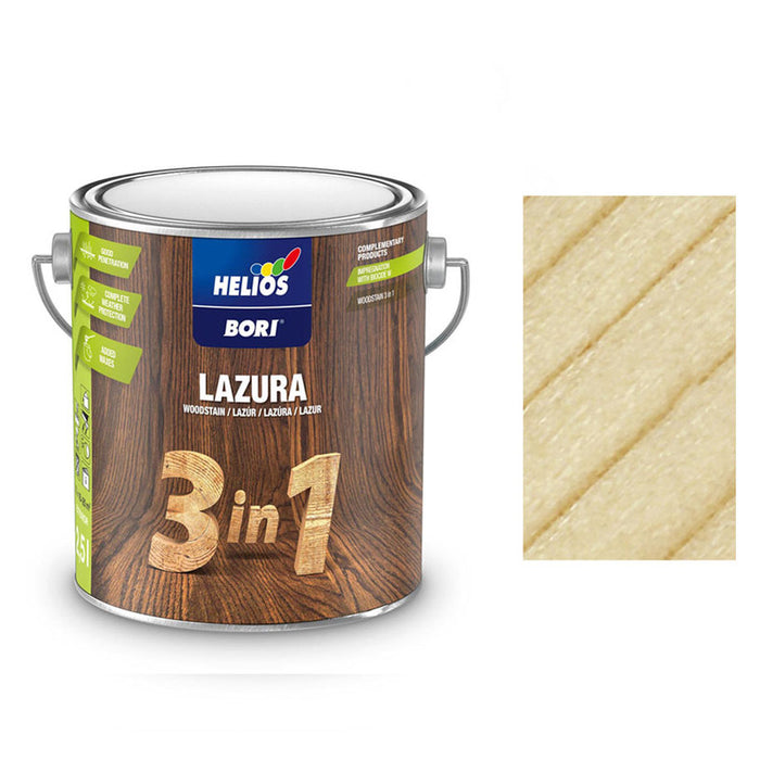 ALKYD LACQUER FOR WOOD 3B1 COLORLESS 2.5 L HELIOS BORI