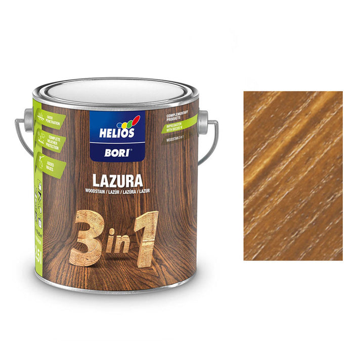 ALKYD LACQUER FOR WOOD 3B1 TEAK 2.5 L HELIOS BORI