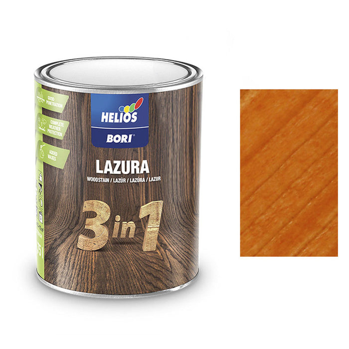 ALKYD LACQUER FOR WOOD 3 IN 1 LARCH 750 ML HELIOS BORI