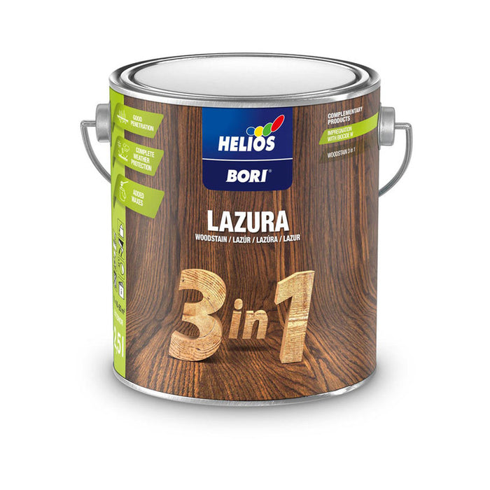 ALKYD LACQUER FOR WOOD 3B1 ROSEWOOD 2.5 L HELIOS BORI