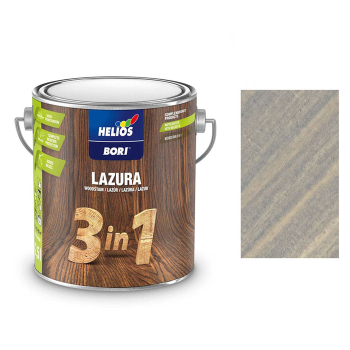 ALKYD LACQUER FOR WOOD 3B1 GRAY 2.5 L HELIOS BORI