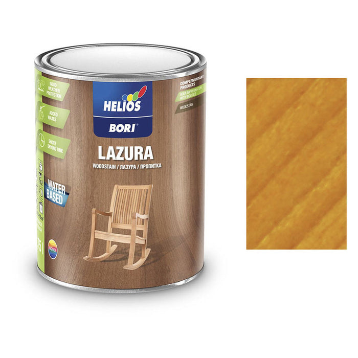 WATER SOLUBLE VARNISH WITH UV ACACIA 750 ML HELIOS BORI