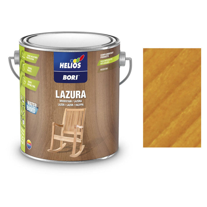 WATER SOLUBLE VARNISH WITH UV ACACIA 2.5 L HELIOS BORI