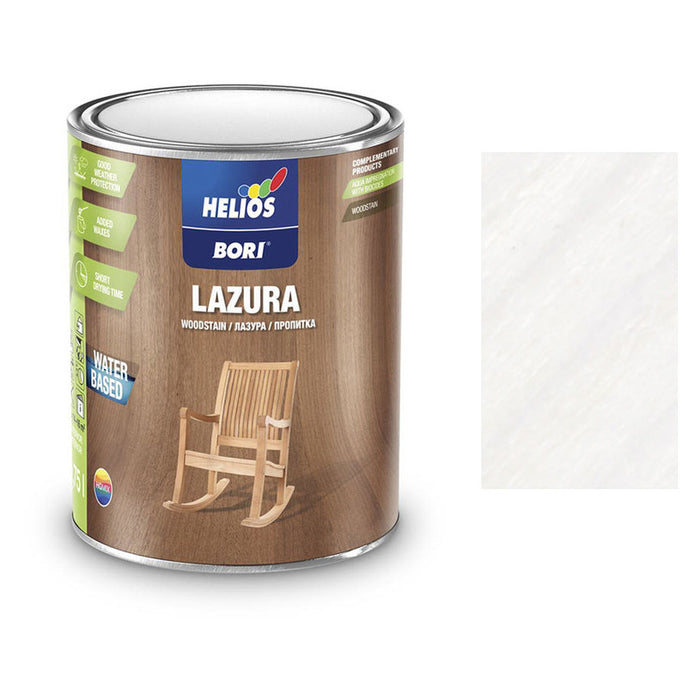 WATER SOLUBLE VARNISH WITH UV WHITE 750 ML HELIOS BORI