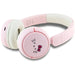 Hello Kitty Face Logo Bluetooth On-Ear Headphones - Pink - Headphones and speakers<<<HurtelXML
