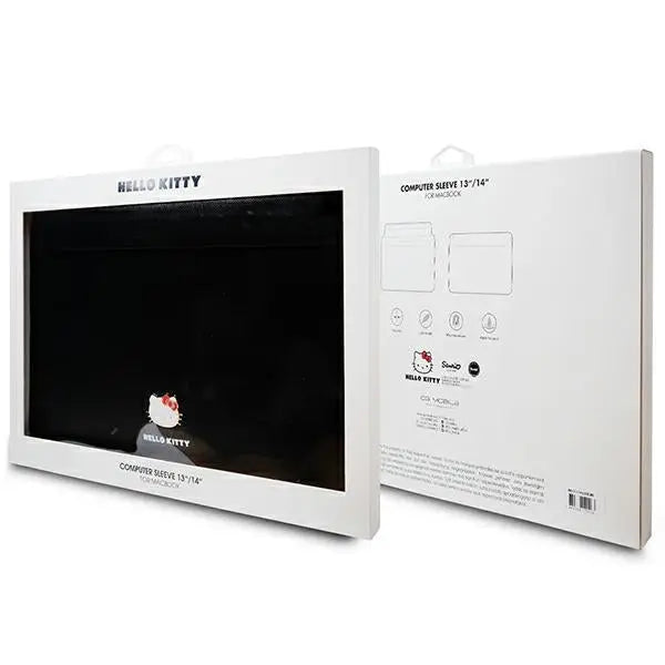 Hello Kitty PU Metal Logo case for a 14’’ laptop - black - Laptop bags<<<HurtelXML