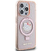 Hello Kitty Ring Stand Glitter Electrop Logo MagSafe Case for iPhone 15 Pro - Pink - Cell phone cases