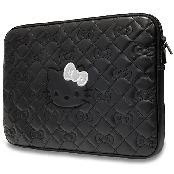 Hello Kitty Zip PU Quilted Bows case for a 14’’ laptop - black - Laptop bags<<<HurtelXML