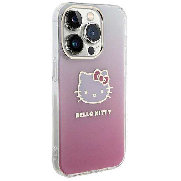Hello Kitty IML Gradient Electrop Kitty Head case for iPhone 13 Pro Max - pink