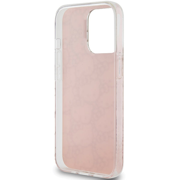 Hello Kitty IML Gradient Electrop Crowded Kitty Head Case for iPhone 15 Pro - Pink