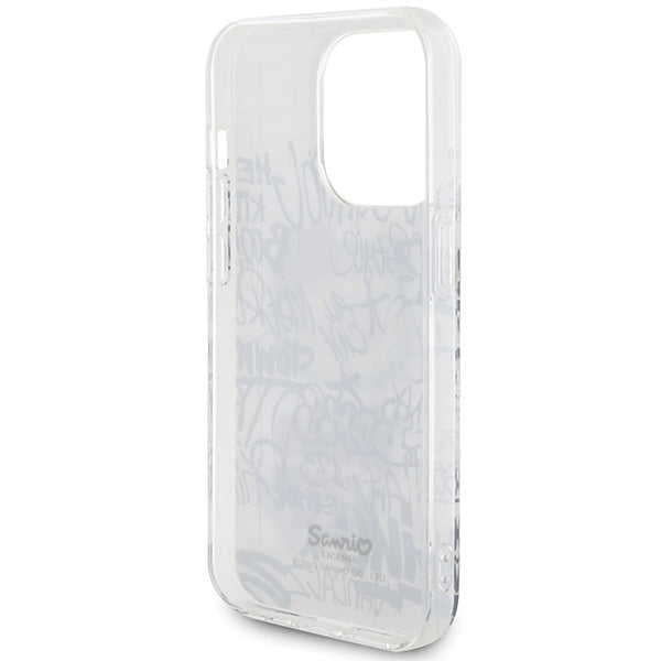 Hello Kitty IML Kitty On Bricks Graffiti case for iPhone 15 Pro - white