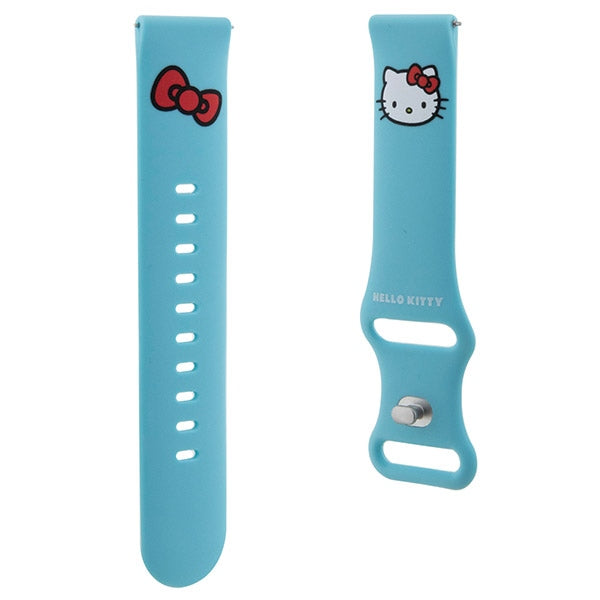 Hello Kitty Silicone Kitty Head strap universal 20mm - blue
