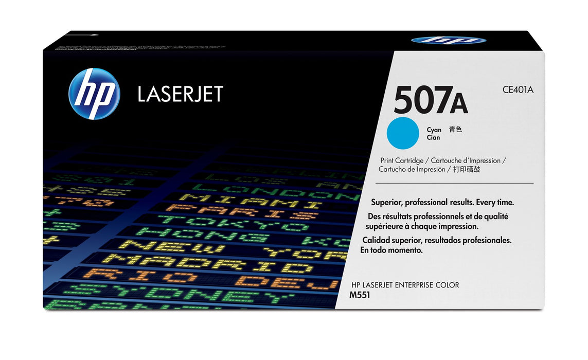 HP 507A Cyan LaserJet Toner Cartridge