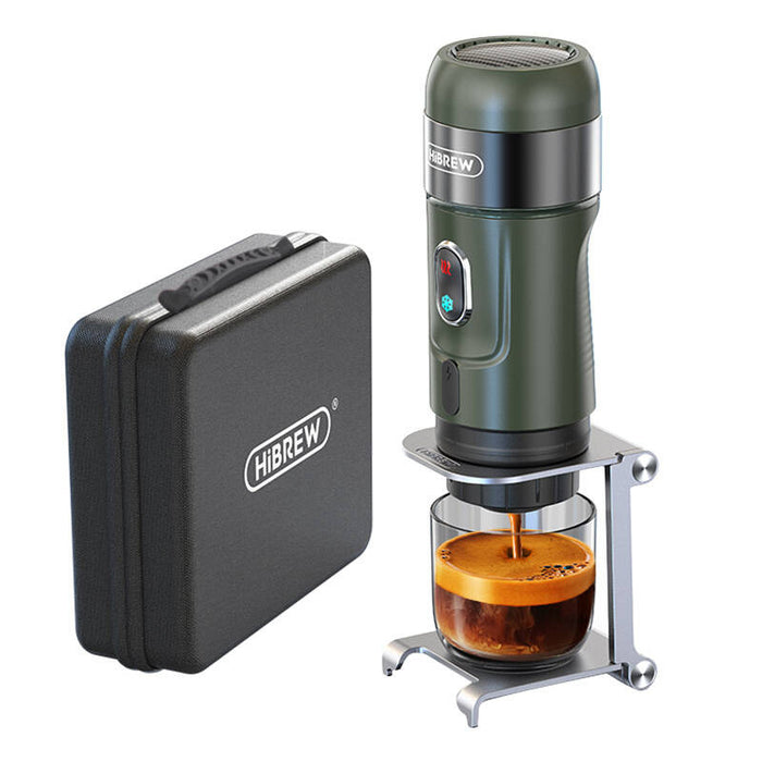 HiBREW H4B_GN 3-in-1 Portable Coffee Maker with Carrying Case