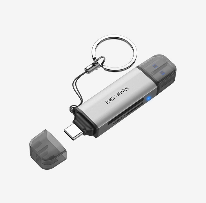 Hiksemi Card Reader, USB 3.0 and Type-C, SD cards and TF cards