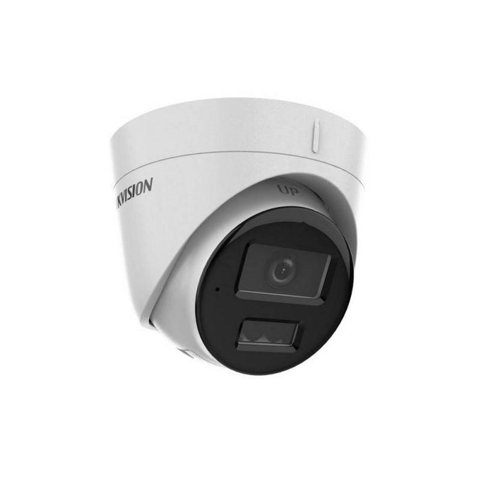 HikVision 4 MP Smart Hybrid Light Fixed Turret Network Camera, 2.8mm, IR, White Light up to 30m, 120 dB WDR, H.265+, IP67, built-in microphone, 12Vdc/PoE 6.5W