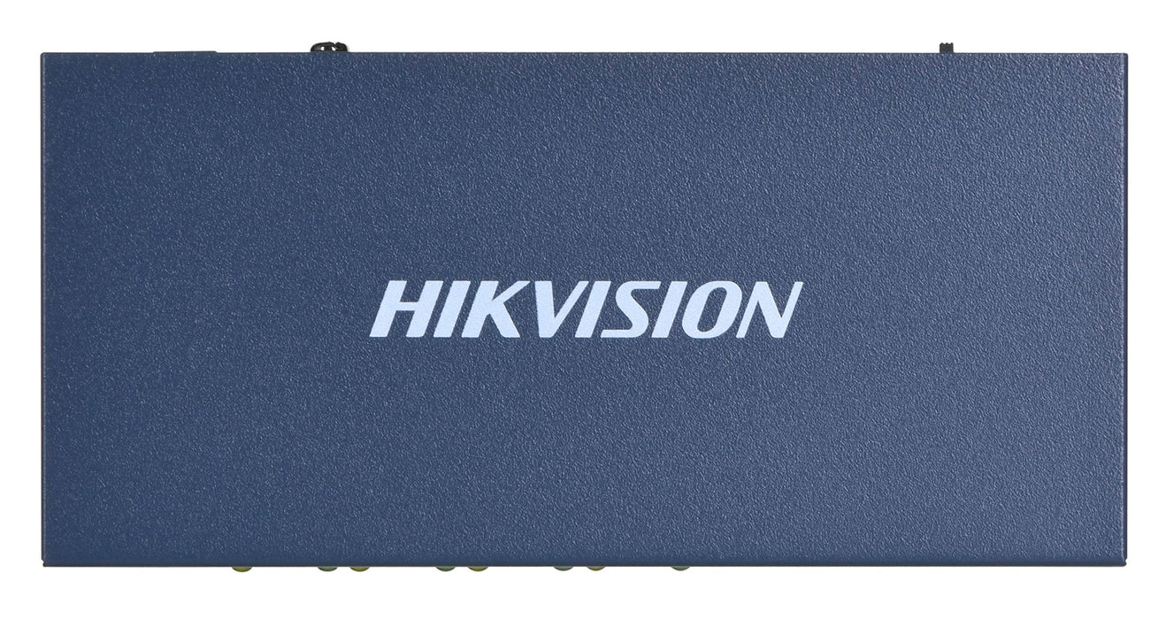 HikVision 6 Port Fast Ethernet Unmanaged POE Switch, 4x 10/100 Mbps PoE port, 2x 10/100 Mbps RJ45 port, Power Budget 60W, Up to 300 m Long Range PoE Transmission