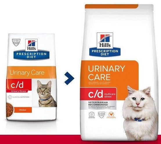 HILL'S PRESCRIPTION DIET Feline c/d Multicare Stress  Dry cat food Chicken 8 kg