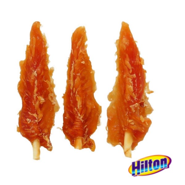 HILTON Chicken inserted with white rawhide stick - Dog treat - 500 g