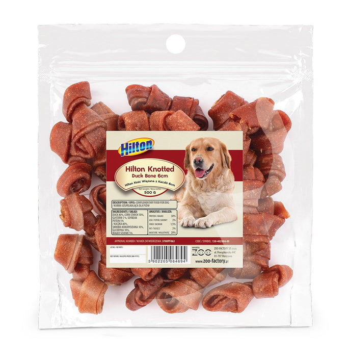 HILTON Knotted Duck Bone 6 cm - dog chew - 500g