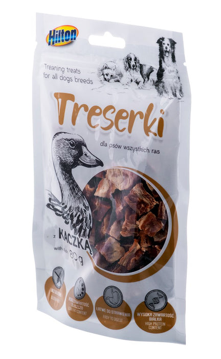 HILTON Treaning treats Duck - Dog treat - 80g