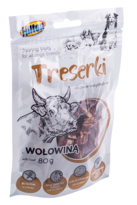 HILTON Treaning treats Beef - Dog treat - 80g