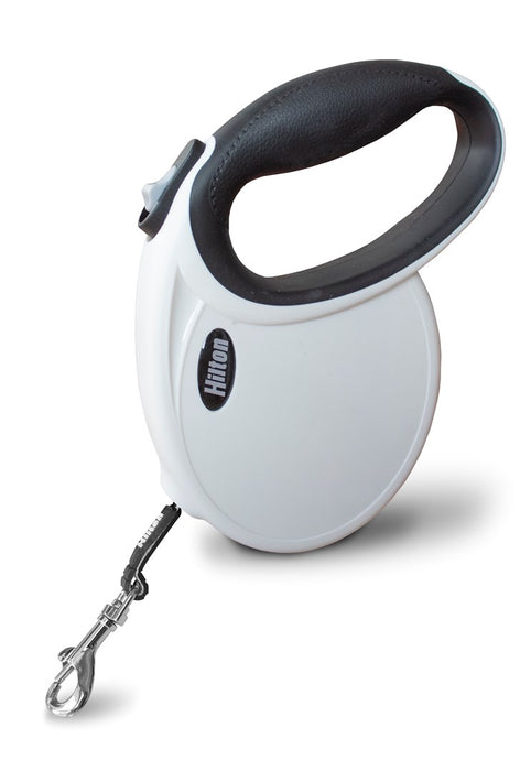 HILTON Smart dog M (20kg) - retractable leash - white-black - 4 m