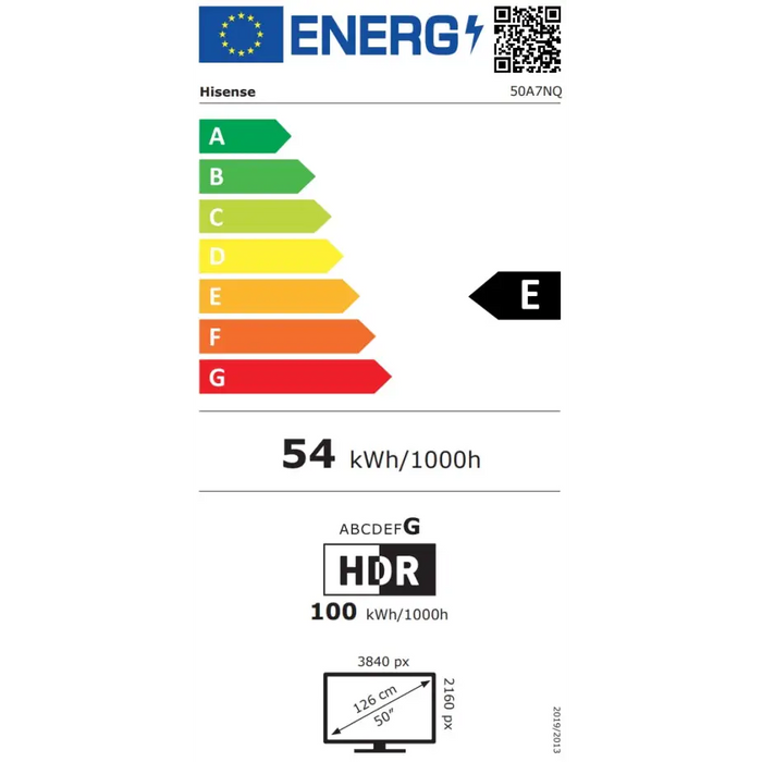 Hisense 50’’ A7NQ 4K Ultra HD 3840x2160 Quantum Dot Light Sensor,HDR 10+ HLG Dolby Vision Dolby Atmos Smart TV WiFi