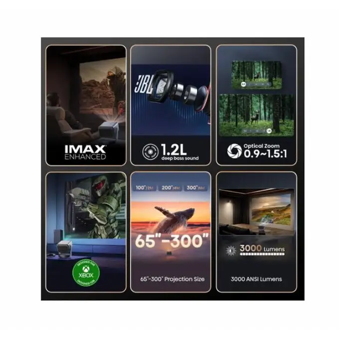 Hisense C2 Ultra Smart mini Laser Projector 4K Ultra HD 3840x2160 2000:1 3000 lum 60 Hz Optical Zoom& Digital