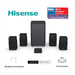 Hisense HT Saturn 4.1.2Ch Sound Bar with Wireless Subwoofer 720W Dolby Atmos Tuned by Devialet DTS:X,Quad Satellite