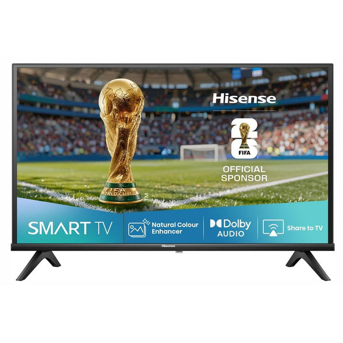 Hisense 40" A4Q, Full HD 1920x1080, DLED, HDR, HLG, DTS HD, Smart TV, WiFi, WiFi Direct, 2xHDMI, 2xUSB, LAN, CI+, DVB-T2/C/S2, Black