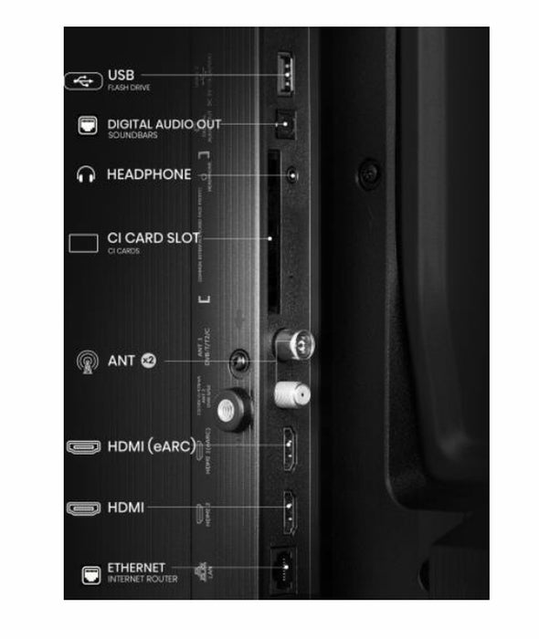 Hisense 40" A5Q, Full HD 1920x1080, QLED, Quantum Dot, HDR, HLG, DTS HD, Light Sensor, Dolby Audio, Smart TV, WiFi, WiFi Direct, 2xHDMI, 2xUSB, LAN, CI+, DVB-T2/C/S2, Black